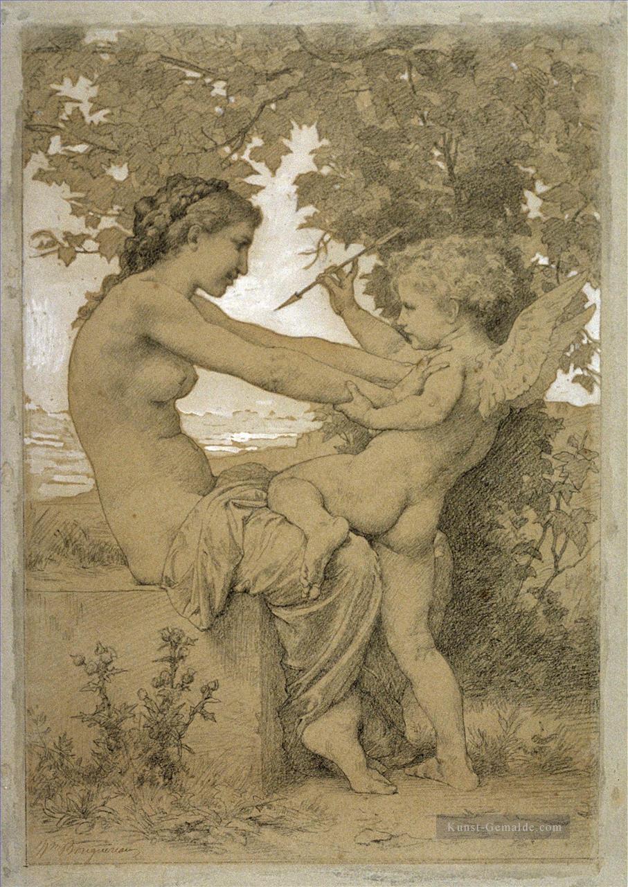 liebt Widerstand 1885 Realismus William Adolphe Bouguereau Ölgemälde